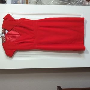 NY&C sheath dress. Work, office, interview attire. Very flattering. 4. True red.